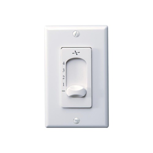 Visual Comfort Fan Collection Four-Speed Wall Control in White by Visual Comfort & Co Fan Collection ESSWC-4-WH