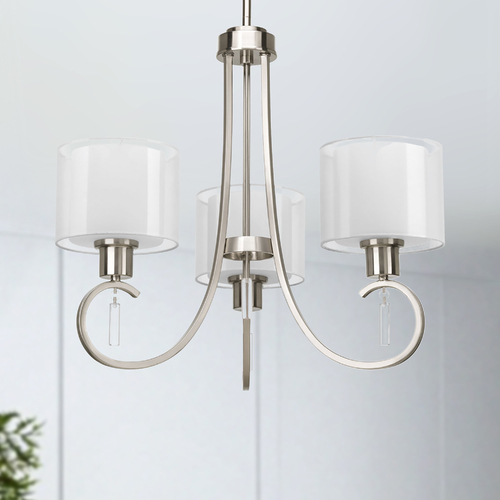 Invite Chandelier in Brushed Nickel by Progress Lighting