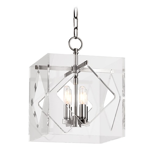 Travis Polished Nickel Pendant by Hudson Valley Lighting