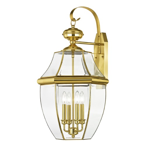Livex Lighting Livex Lighting Monterey Polished Brass Outdoor Wall Light 2356-02
