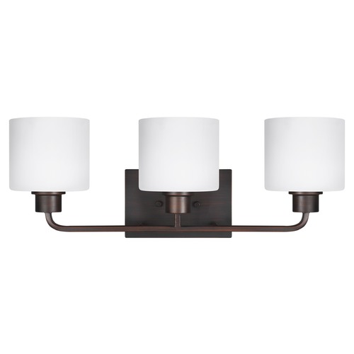 Generation Lighting Canfield Burnt Sienna Bathroom Light by Generation Lighting 4428803-710