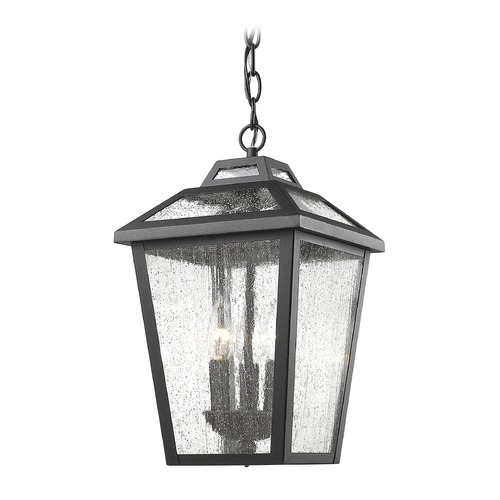 Z-Lite Bayland Black Outdoor Hanging Light by Z-Lite 539CHM-BK