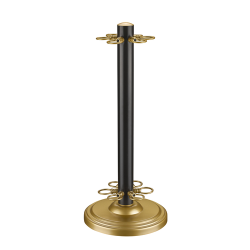 Z-Lite Players Cue Stand in Bronze & Satin Gold by Z-Lite CSBRZ+SG