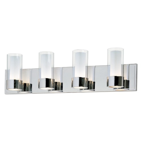 Maxim Lighting Silo Polished Chrome LED Bathroom Light by Maxim Lighting 23074CLFTPC/BUL