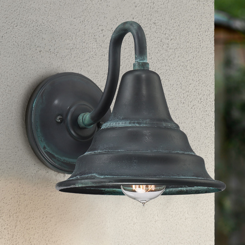 Carmel Aged Verde Outdoor Wall Light by Quoizel Lighting