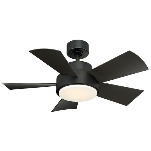 Modern Forms by WAC Lighting Modern Forms Vox Bronze LED Ceiling Fan with Light FR-W1802-38L-35-BZ