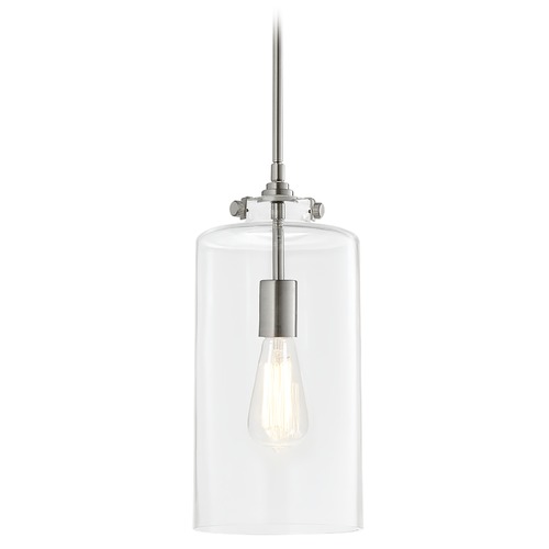 Matteo Lighting Menton Brushed Nickel Pendant by Matteo Lighting C56404BN