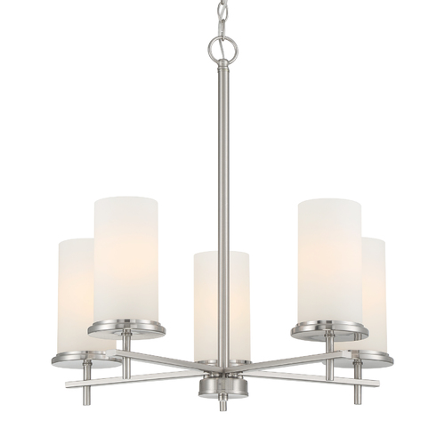 Haisley 24-Inch Chandelier in Brushed Nickel by Minka Lavery