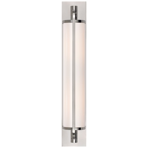 Thomas OBrien Keeley Tall Pivoting Sconce in Nickel by Visual Comfort Signature