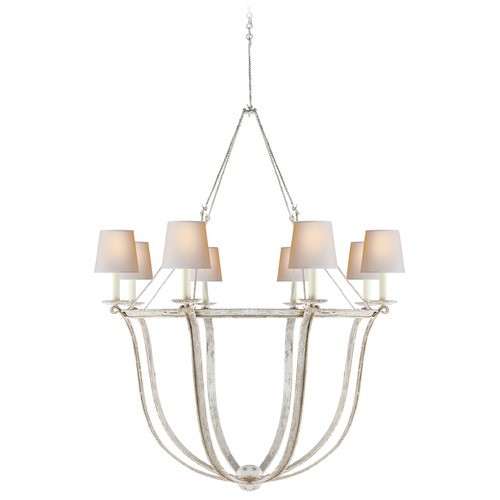 Visual Comfort Signature Collection E.F. Chapman Lancaster Chandelier in Old White by Visual Comfort Signature CHC1577OWNP