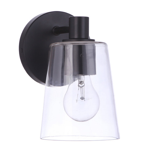 Emilio Flat Black Sconce by Craftmade Lighting