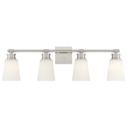 31-Inch Bathroom Light in Brushed Nickel by Meridian
