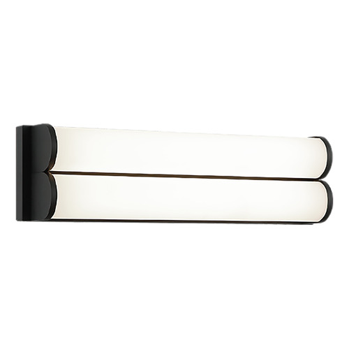 Jensen Matte Black LED Sconce by Matteo Lighting