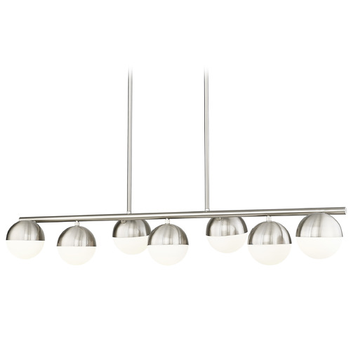 Z-Lite Realm Sphere Brushed Nickel Island Light