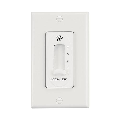 Kichler Lighting Four-Speed Fan Slide Control in White by Kichler Lighting 337012WH