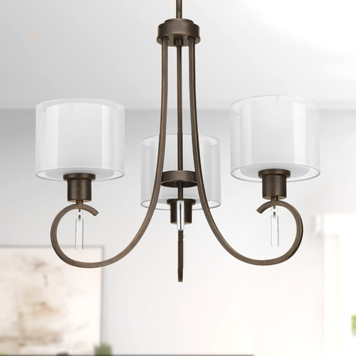 Progress Lighting Invite Chandelier in Antique Bronze by Progress Lighting P4695-20