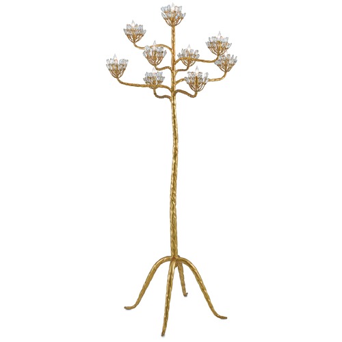 Currey and Company Lighting Agave Americana Floor Lamp in Gold Leaf by Currey & Company 8000-0045