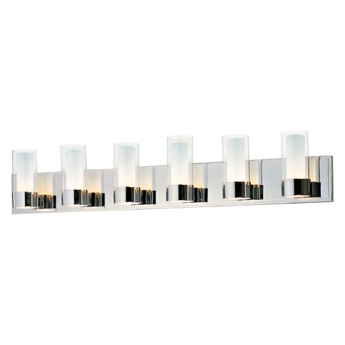 Maxim Lighting Silo Polished Chrome LED Bathroom Light by Maxim Lighting 23076CLFTPC/BUL