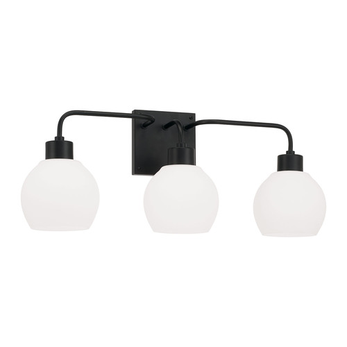 HomePlace by Capital Lighting Tanner 24-Inch Bath Light in Matte Black by HomePlace by Capital Light 120031MB-540