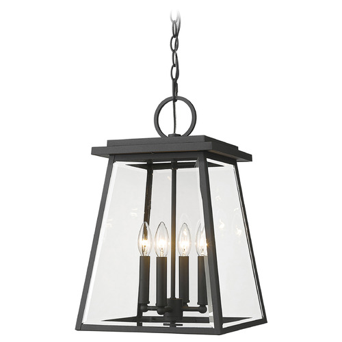 Z-Lite Broughton Black Outdoor Hanging Light by Z-Lite 521CHB-BK