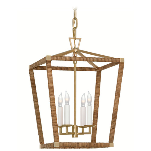 Visual Comfort Signature Collection Chapman & Myers' Darlana Small Lantern in Brass by VC Signature CHC5876ABNRT