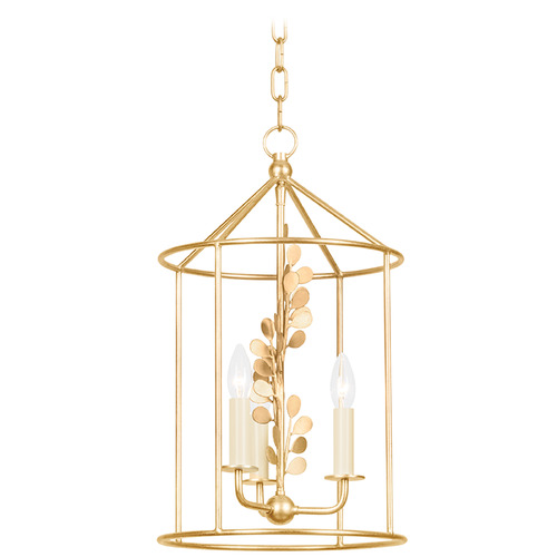 Troy Lighting Adrienne Vintage Gold Leaf LED Pendant Light