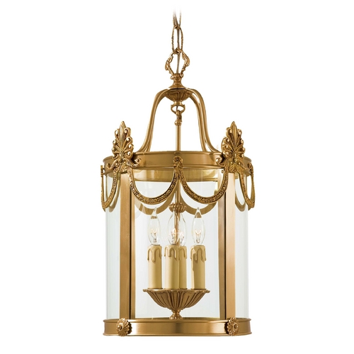Metropolitan Lighting Pendant Light with Clear Glass in Dor Gold Finish N850704