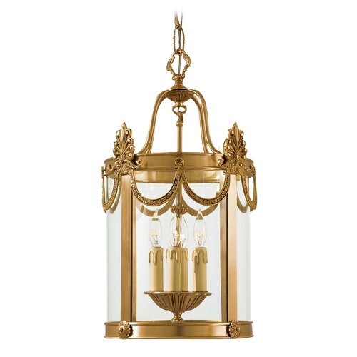Pendant with Clear Glass in Dor Gold by Metropolitan Lighting