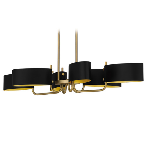 Quoizel Lighting Madden Aged Brass & Black Island Light