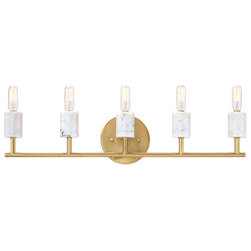 Designers Fountain Star Dust Brushed Gold Bathroom Light