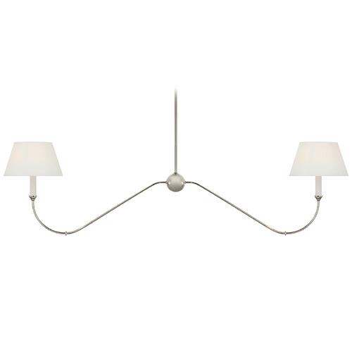 Visual Comfort Signature Collection Amber Lewis Ingela Polished Nickel LED Island Light
