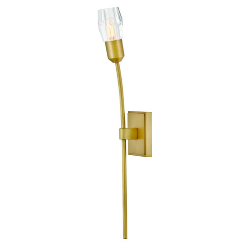 Atera Single-Light Wall Sconce in Heritage Brass by Fredrick Ramond