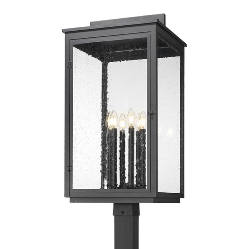 Z-Lite Hartwell Sand Black Post Light