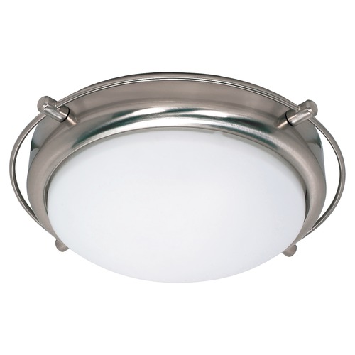 Polaris Brushed Nickel Flush Mount by Nuvo Lighting