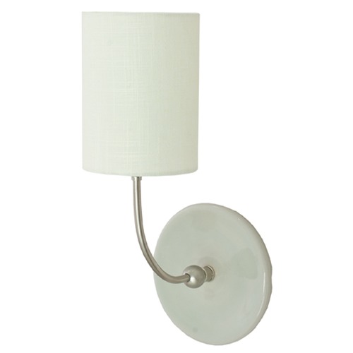 Scatchard Stoneware Gray Gloss Wall Lamp by House of Troy Lighting