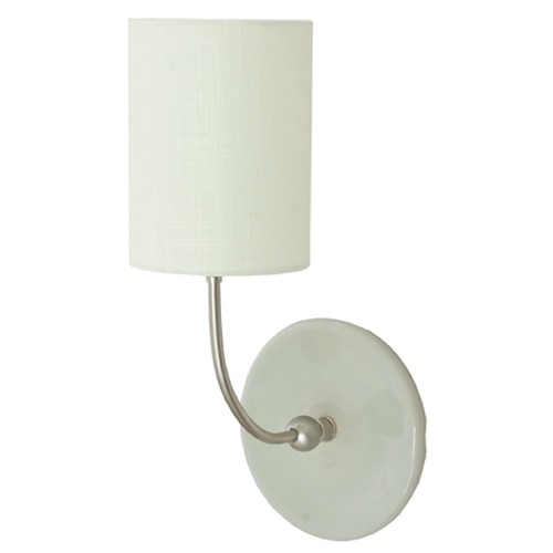 House of Troy Lighting Scatchard Stoneware Gray Gloss Wall Lamp by House of Troy Lighting GS775-SNGG