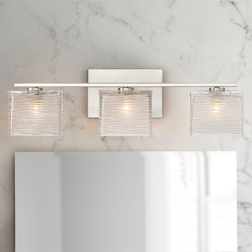 Quoizel Lighting Westcap Brushed Nickel 3-Light Bathroom Light by Quoizel Lighting WCP8603BN