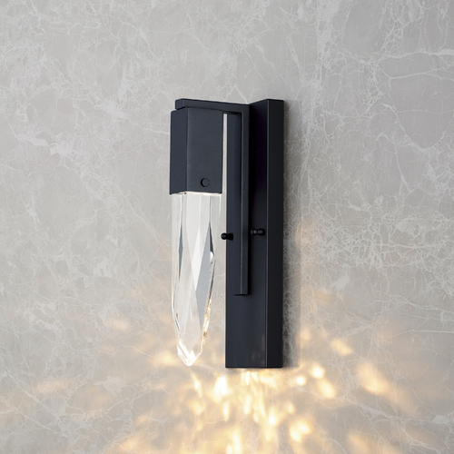 Quartz LED Wall Sconce in Black by ET2 Lighting