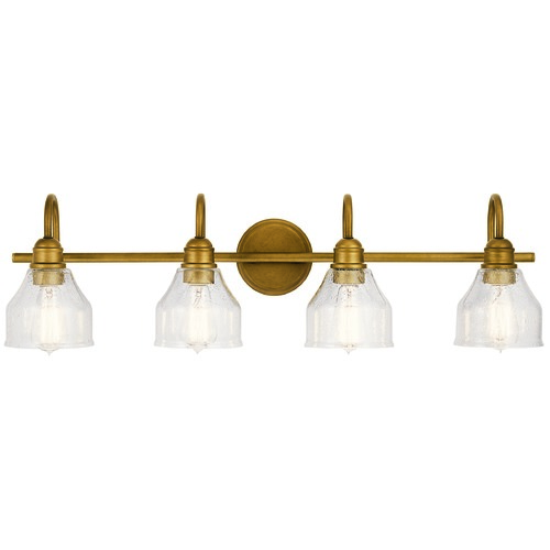 Kichler Lighting Avery 33.25-Inch Natural Brass Vanity Light by Kichler Lighting 45974NBR