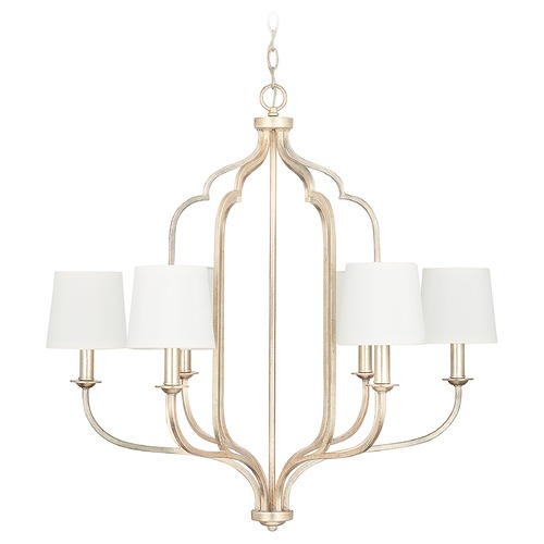 Capital Lighting Ophelia 6-Light Winter Gold Chandelier by Capital Lighting 438761WG-698