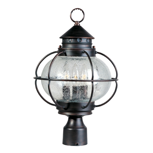 Portsmouth Oil Rubbed Bronze Post Light by Maxim Lighting