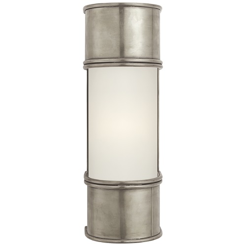 E.F. Chapman Oxford 12-Inch Bath Sconce in Nickel by Visual Comfort Signature