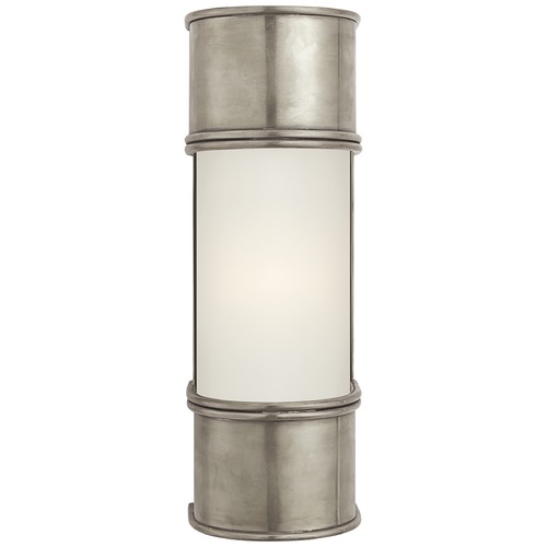 Visual Comfort Signature Collection E.F. Chapman Oxford 12-Inch Bath Sconce in Nickel by Visual Comfort Signature CHD1551ANFG