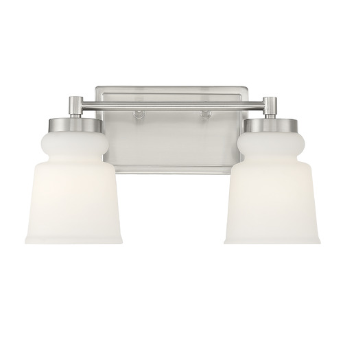 14.5-Inch Vanity Light in Brushed Nickel by Meridian