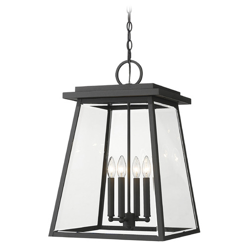 Broughton Black Outdoor Hanging Light by Z-Lite