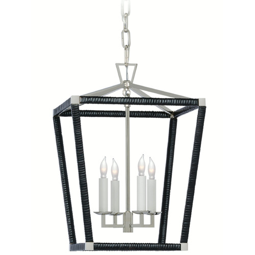 Visual Comfort Signature Collection Chapman & Myers Darlana Small Lantern in Nickel by VC Signature CHC5876PNBRT