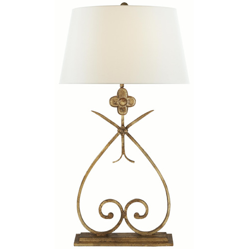 Visual Comfort Signature Collection Visual Comfort Signature Collection Harper Gilded Iron Table Lamp with Empire Shade SK3100GI-L