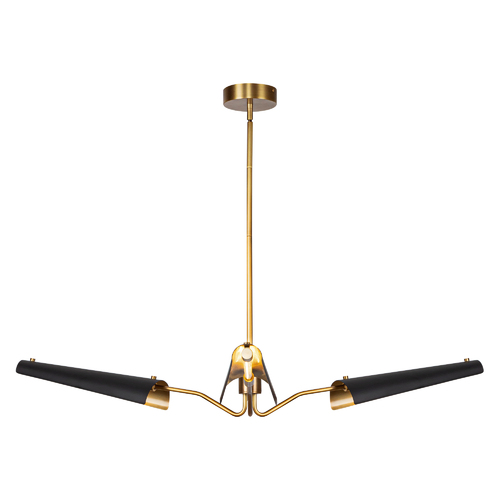 Alora Lighting Osorio 46-Inch LED Chandelier in Brass & Matte Black by Alora Lighting CH347346MBVB