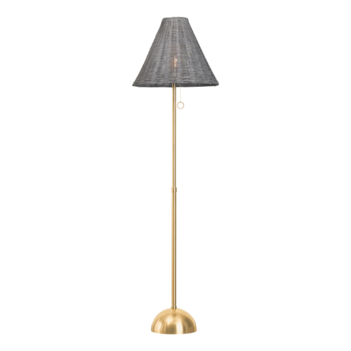 Mitzi by Hudson Valley Destiny Floor Lamp in Aged Brass by Mitzi by Hudson Valley HL825401-AGB