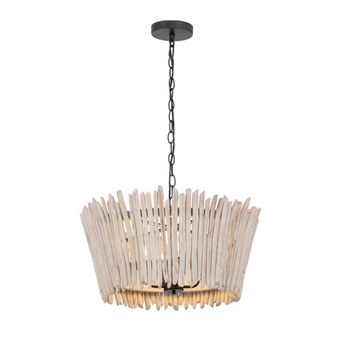 Baywood 24-Inch Eucalyptus Pendant in Bronze by Maxim Lighting